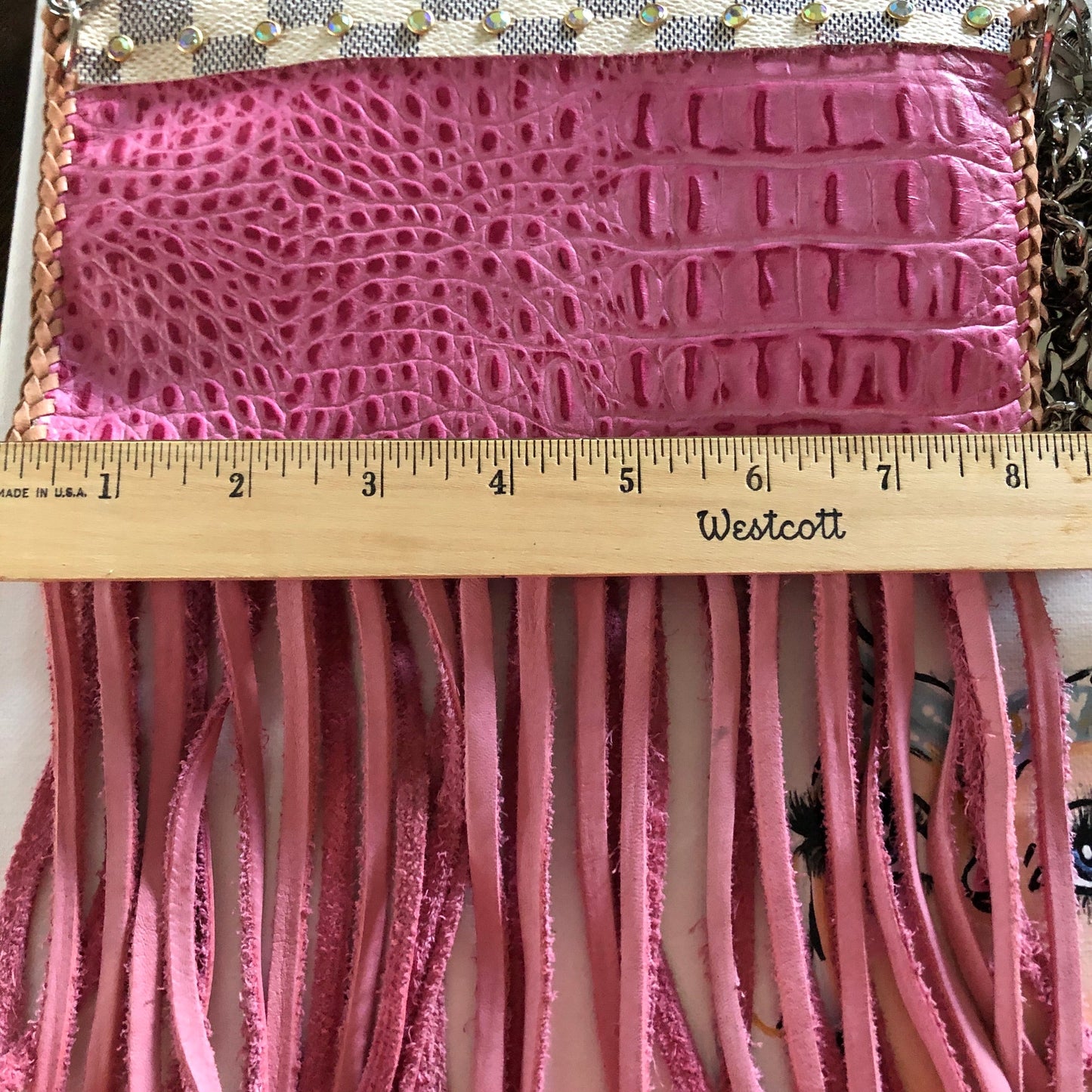 The Wren - Damier and PinkOrvis bags Wristlet/Crossbody/Clutch