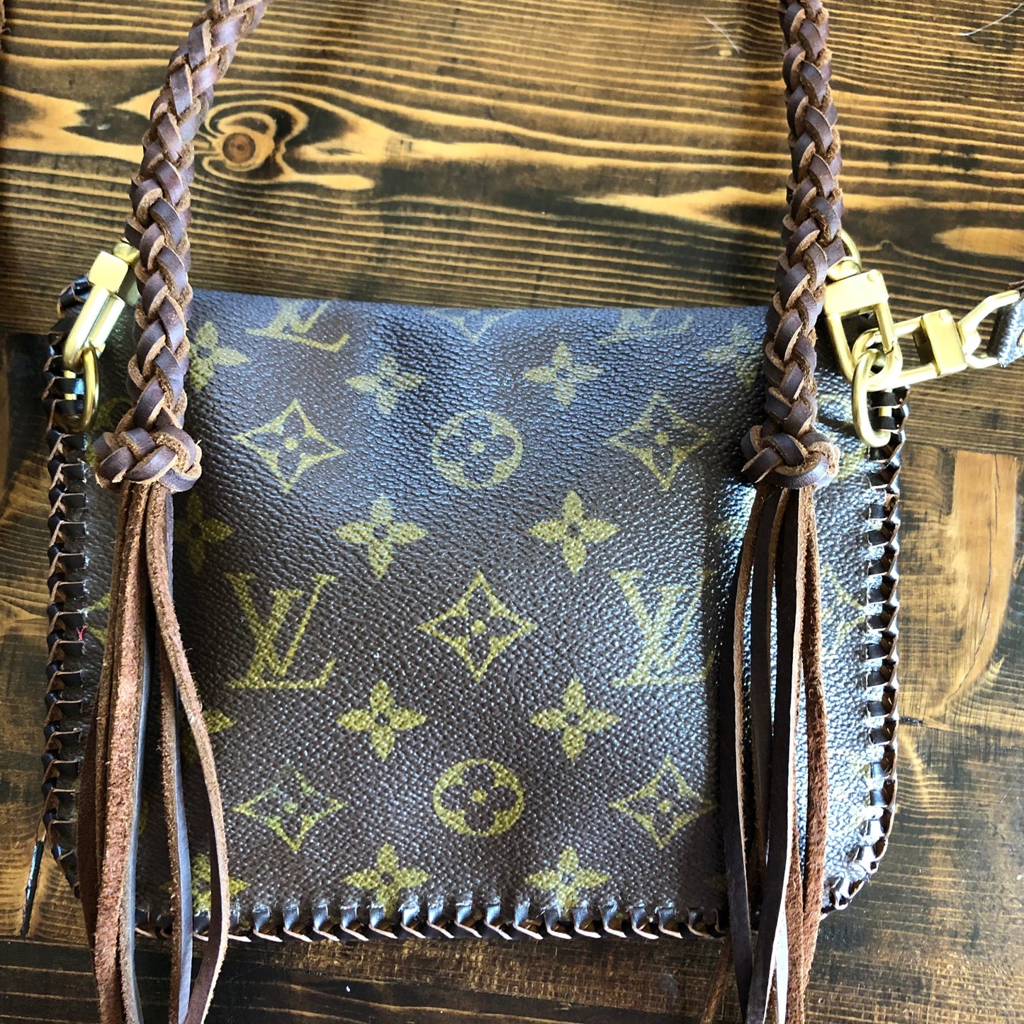 The Falcon -Orvis bags Damier/Monogram Mix Wristlet/Crossbody/Clutch