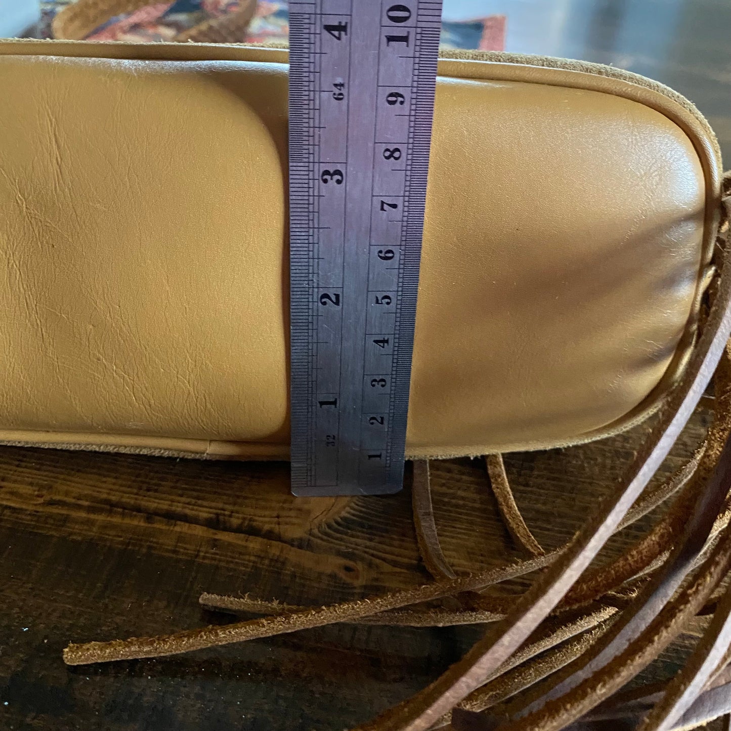 The Junco -Orvis bags Suede GG in Tan Crossbody