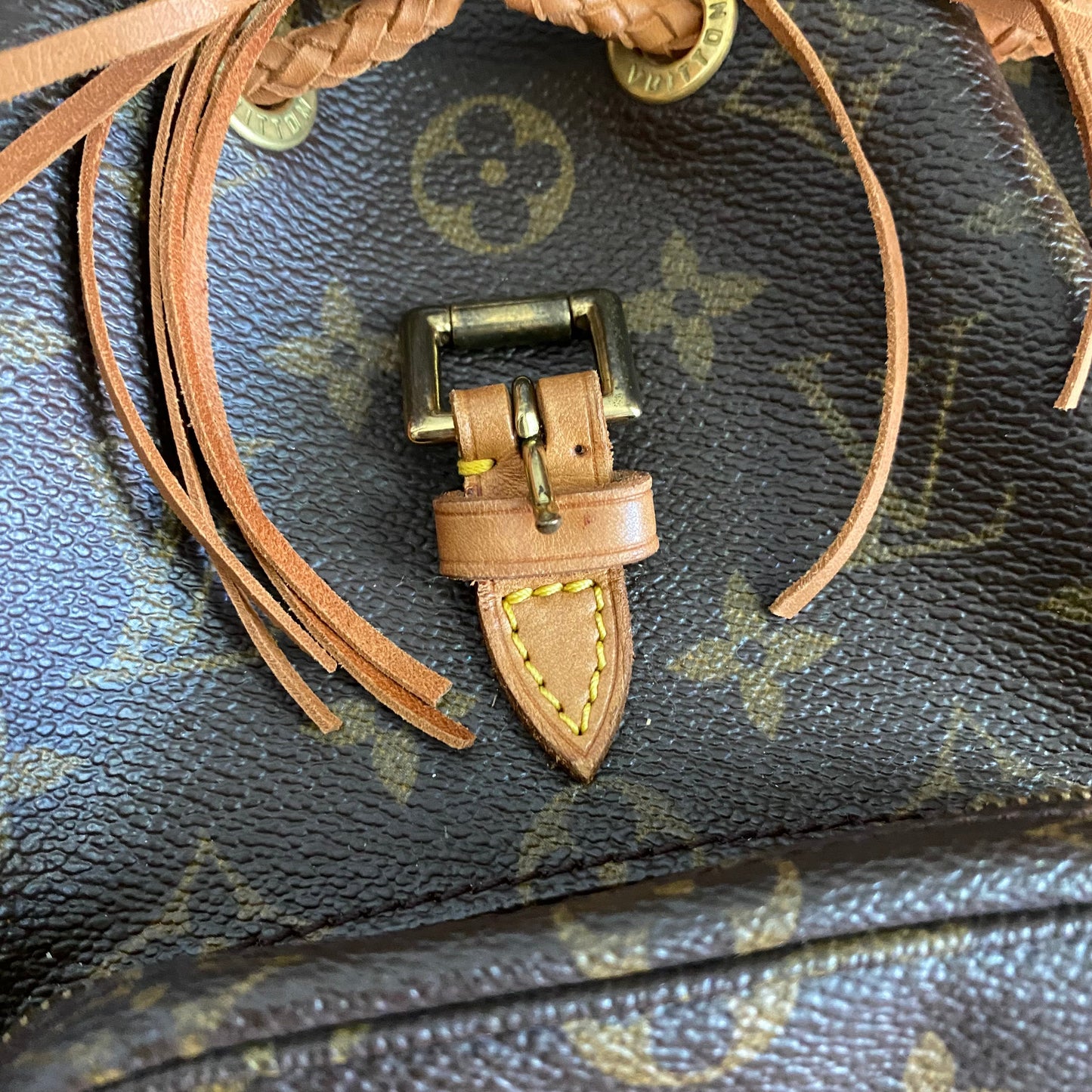 The Loon -Orvis bags Monogram Mini Backpack in Vachetta