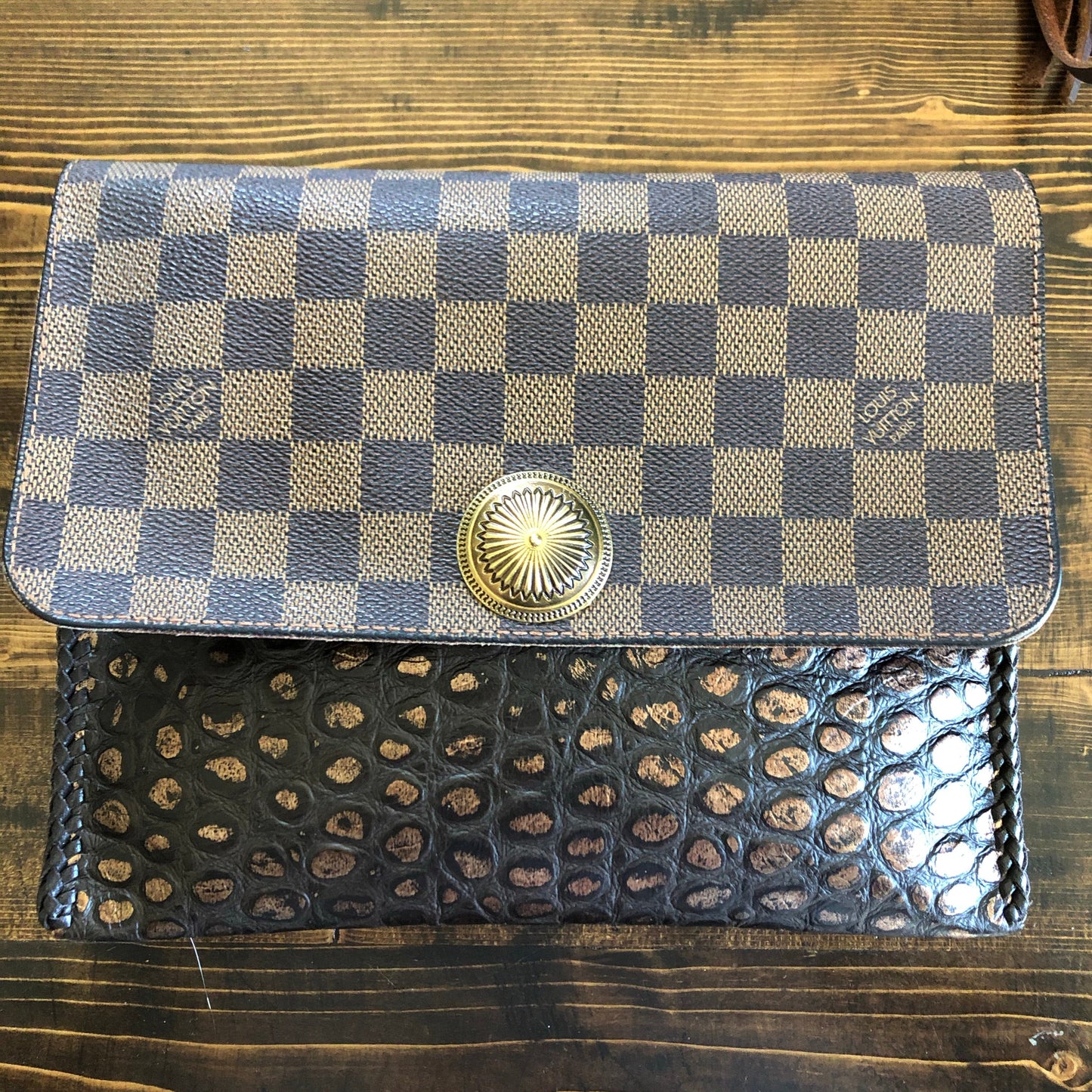 The Warbler Crossbody/Clutch in Damier Ebene