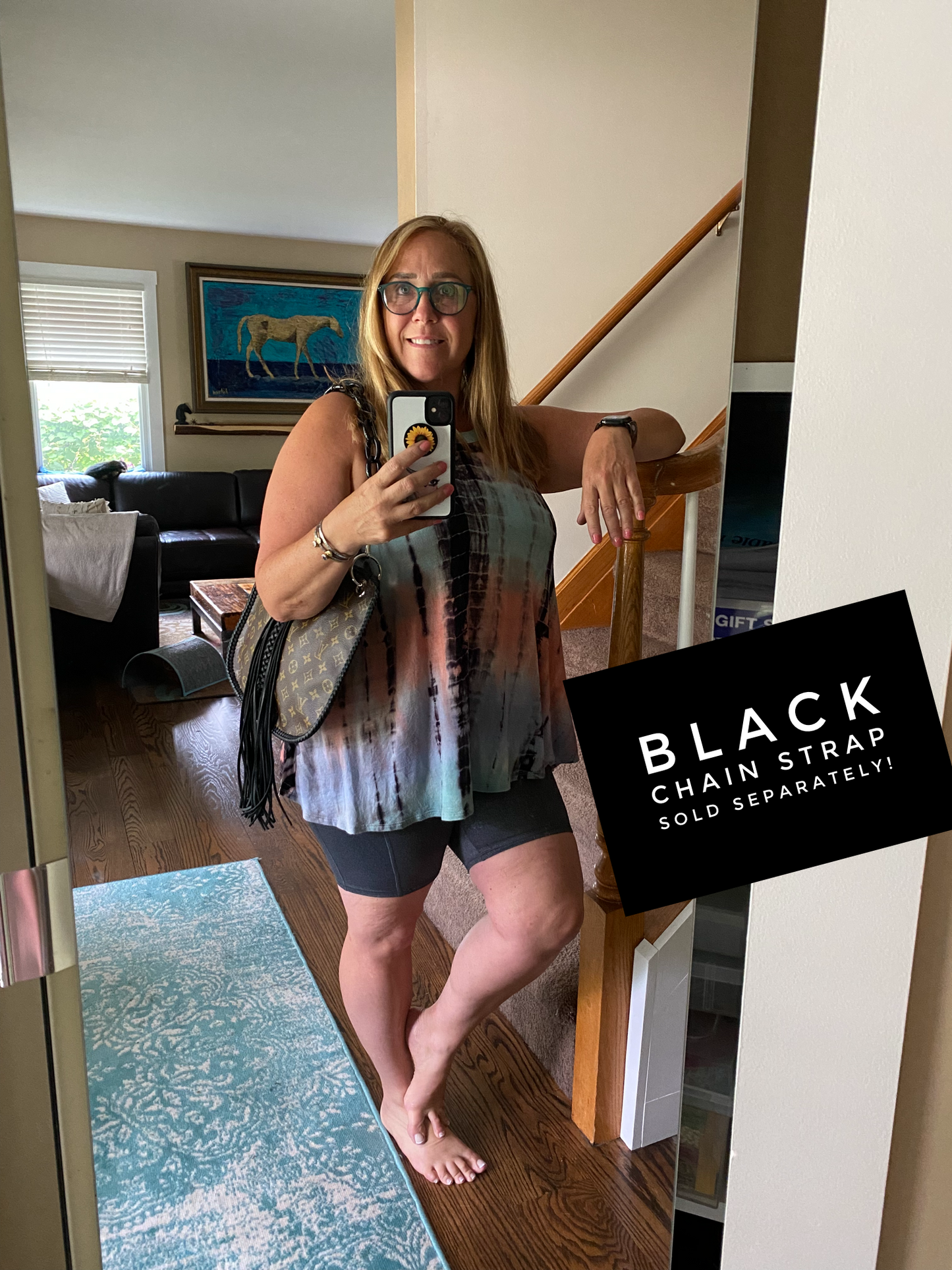 The XL Peacock - Black Monogram Hobo Crossbody - Silver Hardware