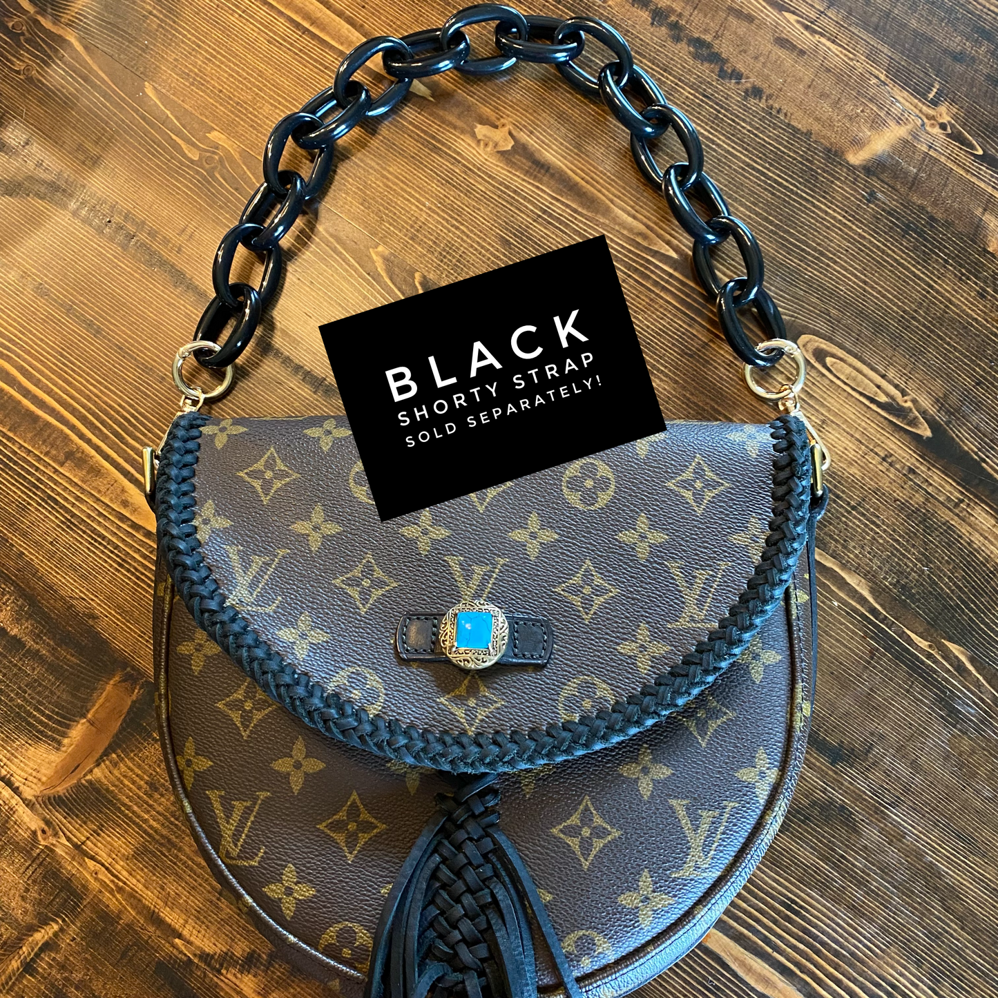 The Dove -Orvis bags Monogram Black Crossbody