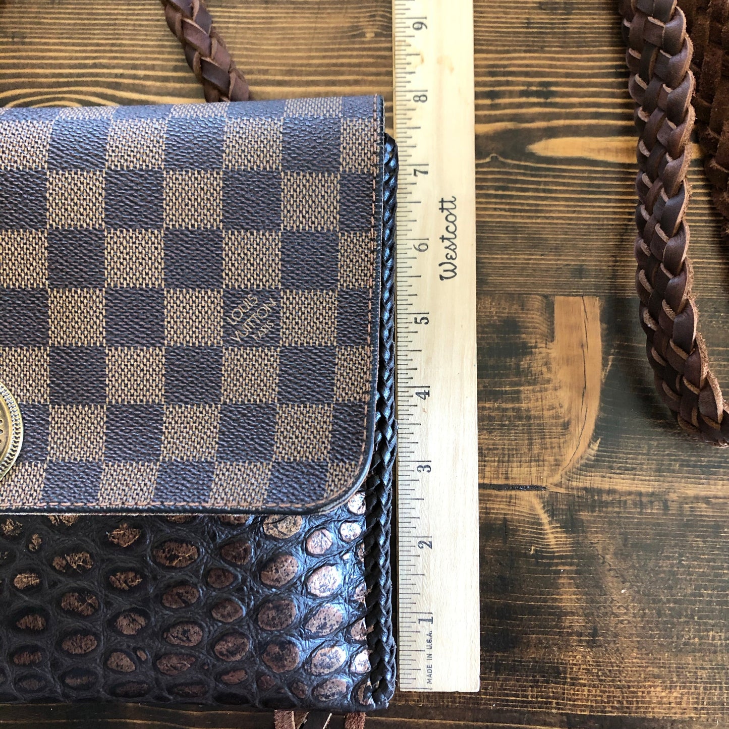 The Warbler Crossbody/Clutch in Damier Ebene