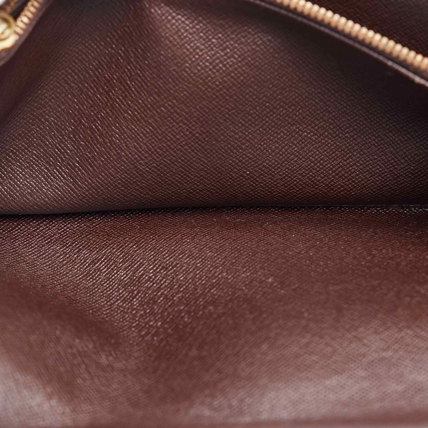 Louis Vuitton Brown Canvas Damier Ebene Sarah Wallet
