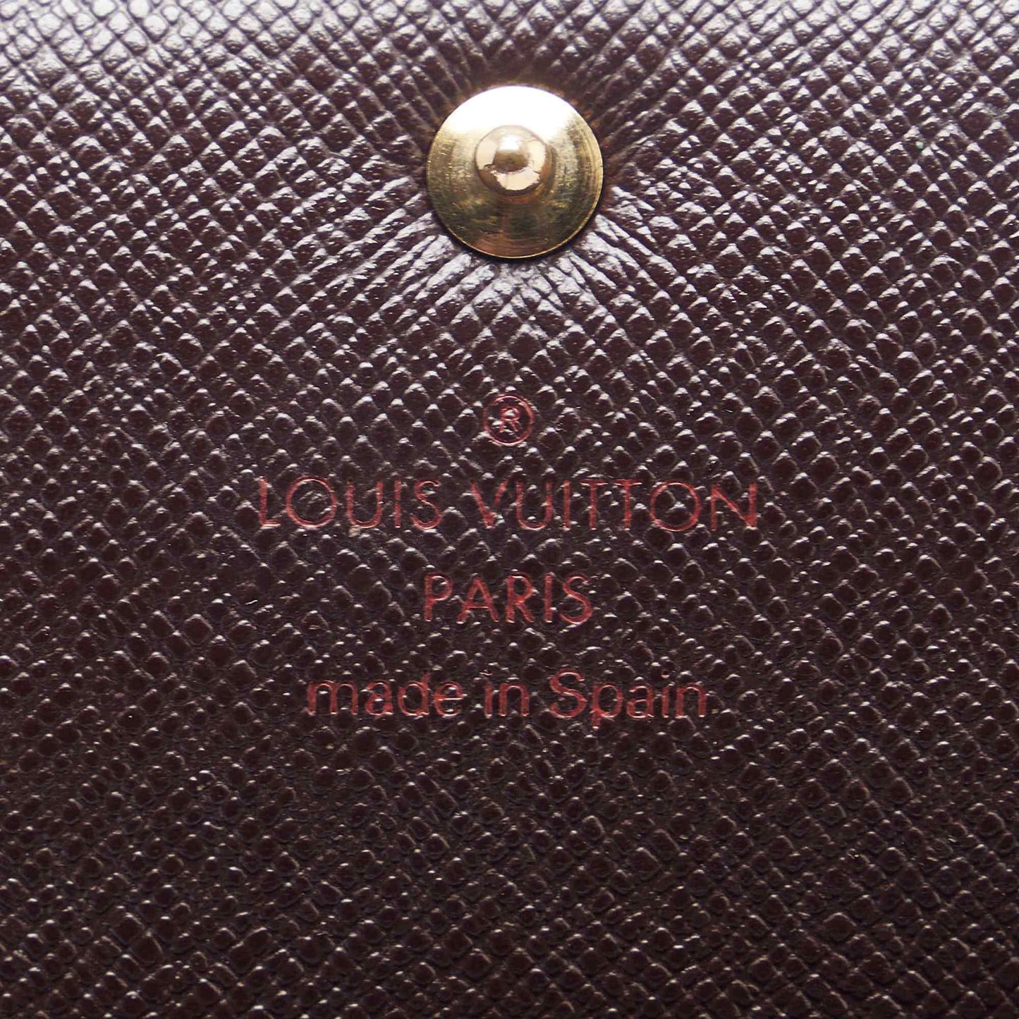 Louis Vuitton Brown Canvas Damier Ebene Sarah Wallet