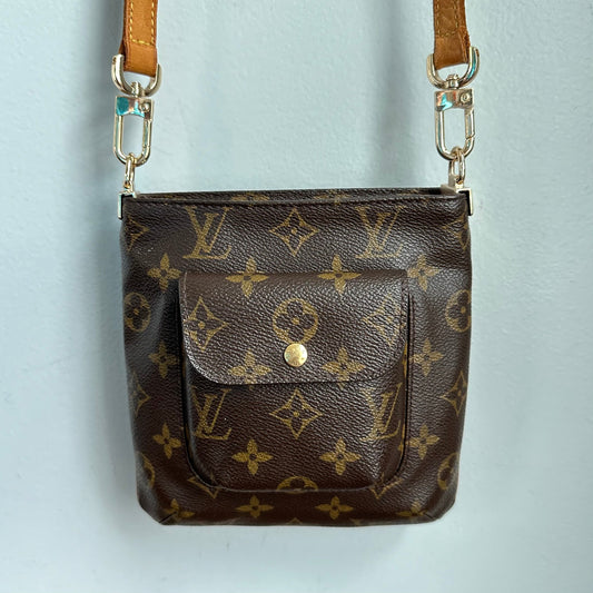 The Junco Crossbody -Orvis bags LV Monogram in Vachetta