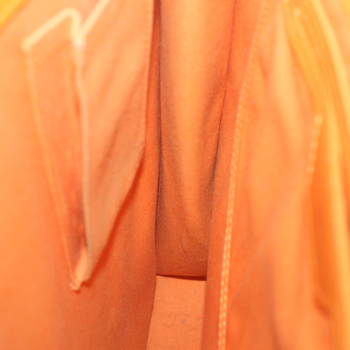 Louis Vuitton Sac Plat Orange Leather Handbag