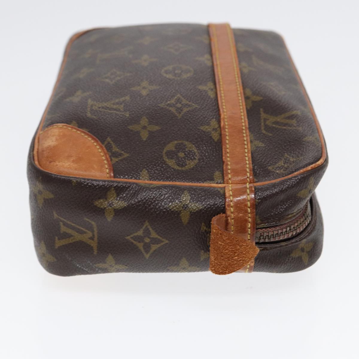 Louis Vuitton Compiegne 28 Brown Canvas Clutch Bag