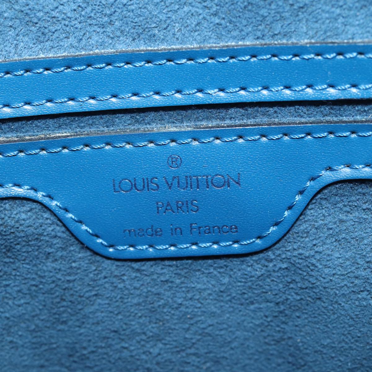 Louis Vuitton Saint Jacques Blue Leather Shoulder Bag