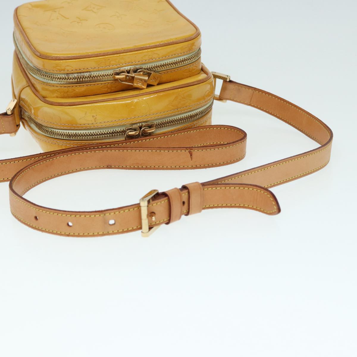 Louis Vuitton Wooster Yellow Patent Leather Shoulder Bag