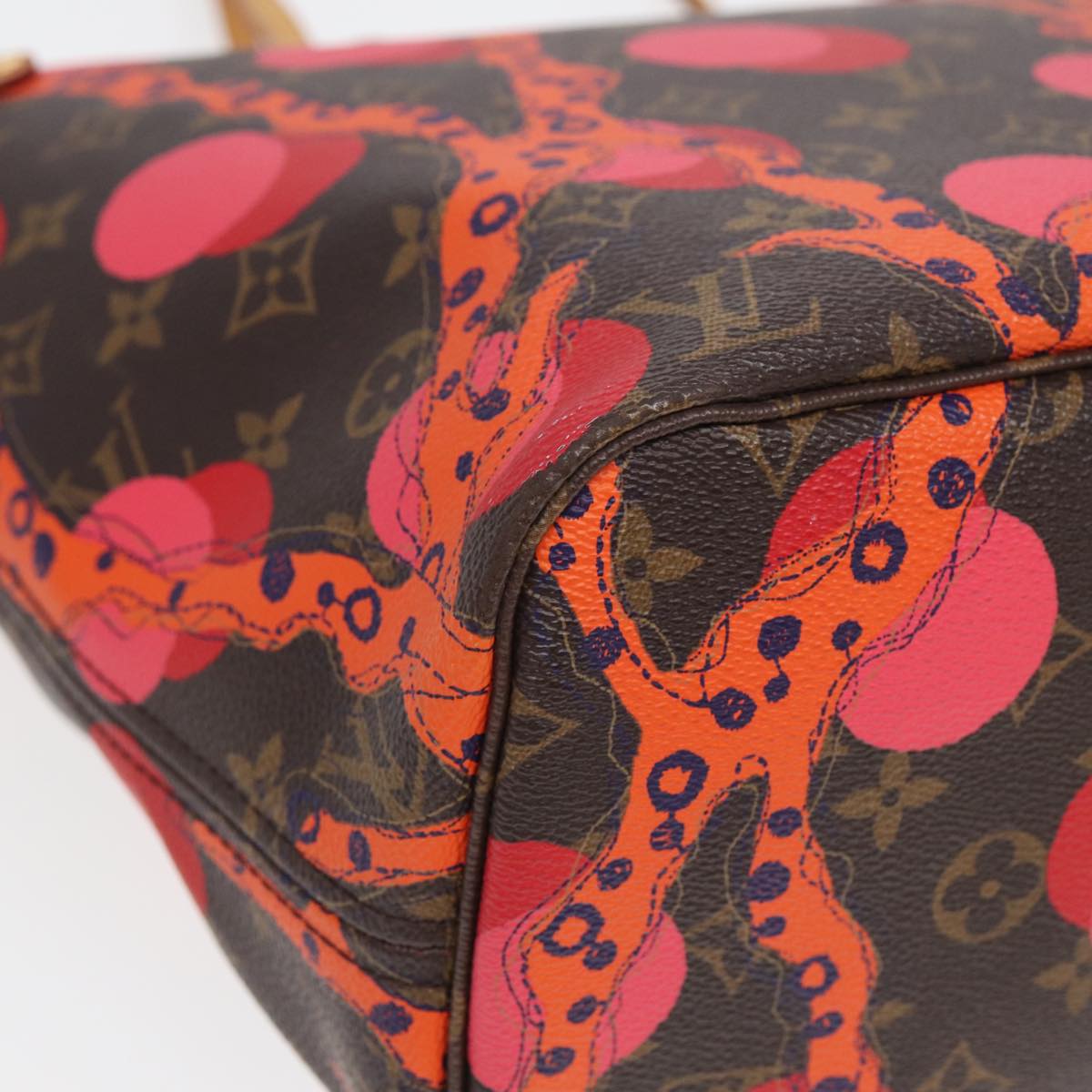 Louis Vuitton Neverfull Mm Brown Canvas Tote Bag