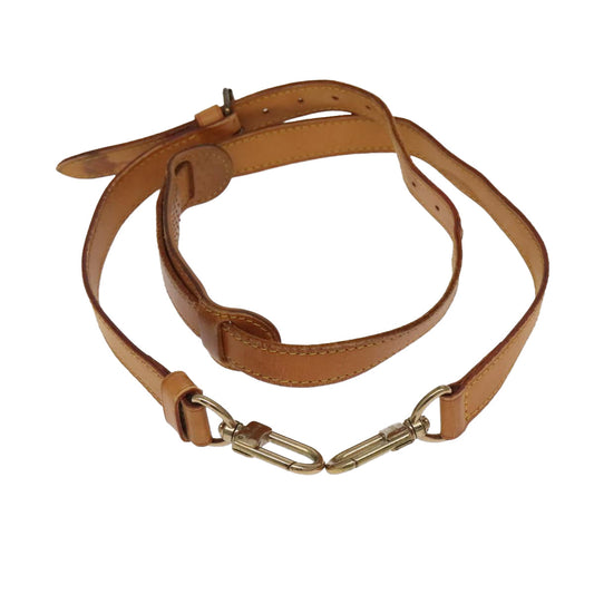 Louis Vuitton Shoulder Strap Beige Leather Bag Jewelry