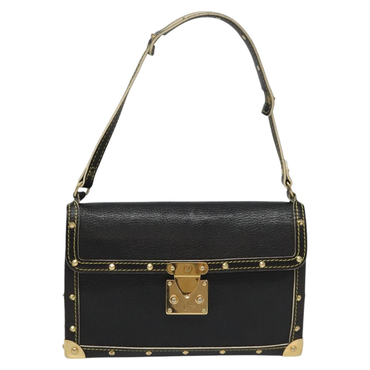 Louis Vuitton Suhali Black Leather Shoulder Bag