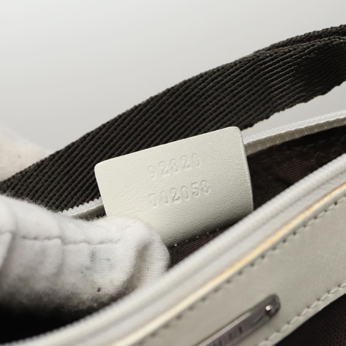Gucci White Leather Clutch Bag
