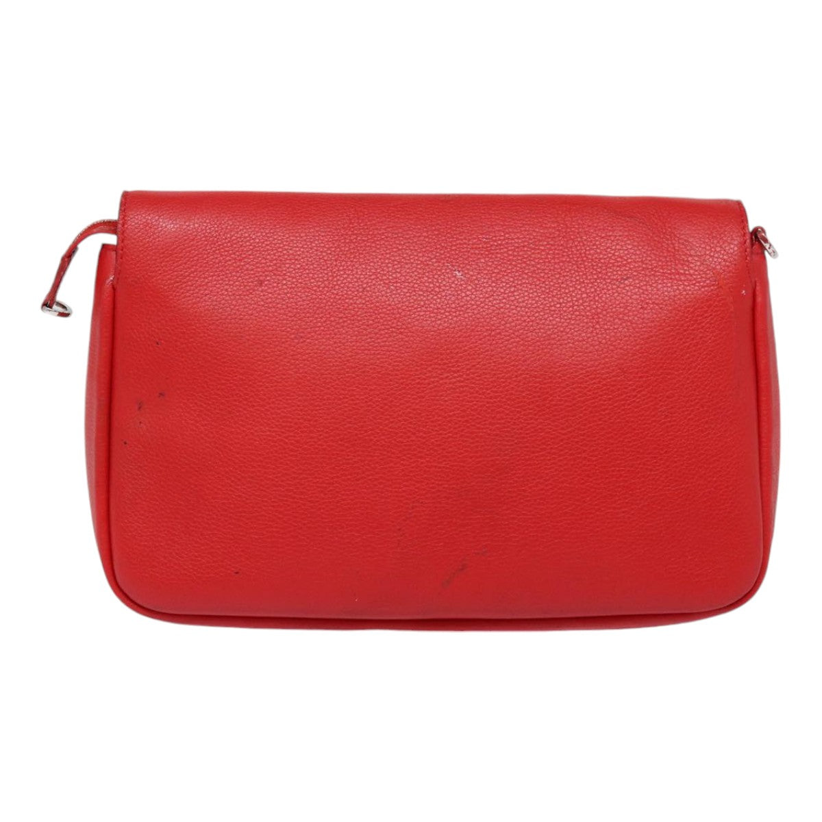 Louis Vuitton Parnassea Red Leather Clutch Bag