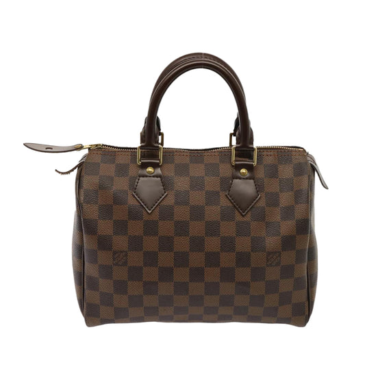 Louis Vuitton Speedy 25 Brown Canvas Handbag ()