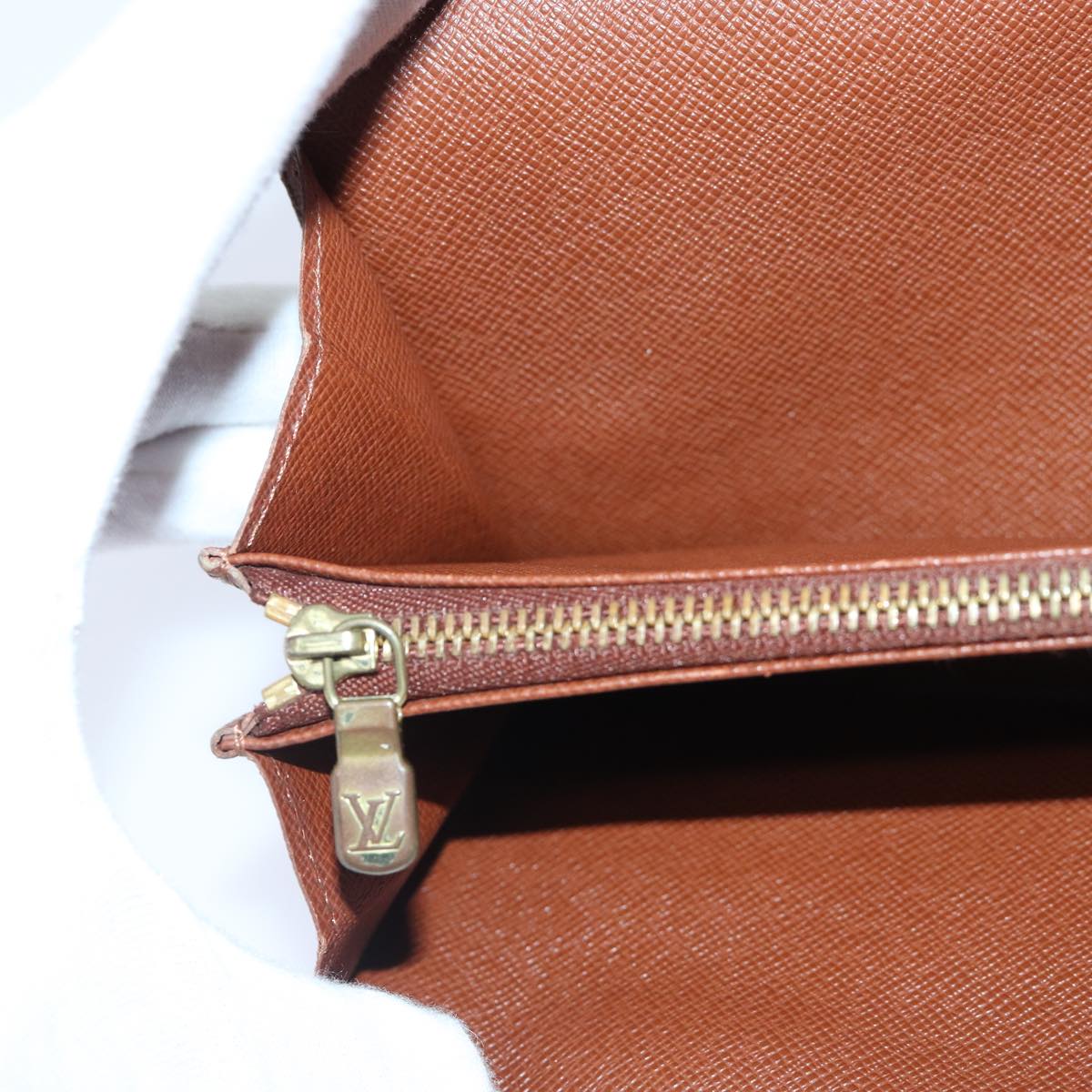 Louis Vuitton Portefeuille Sarah Khaki Canvas Wallet