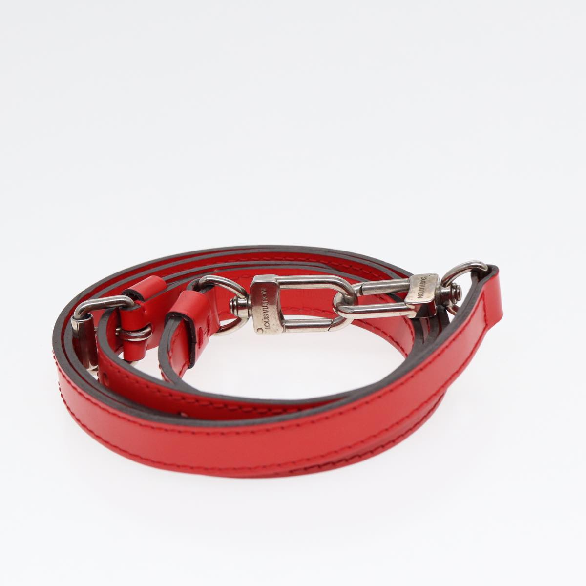 Louis Vuitton Shoulder Strap Red Leather Bag Jewelry