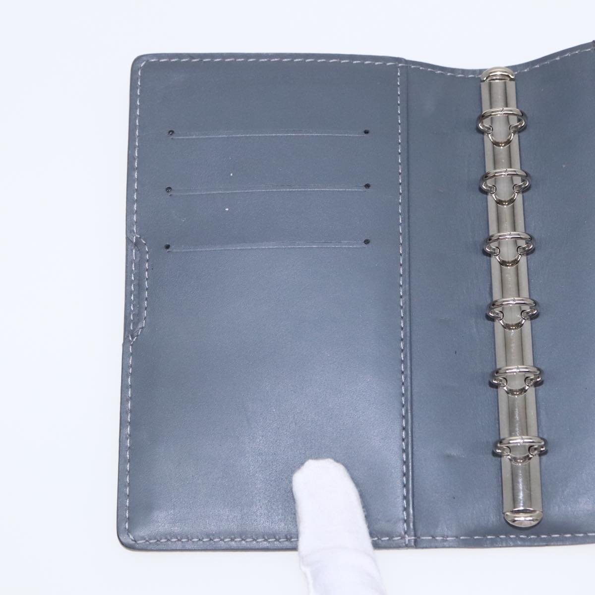 Louis Vuitton Agenda Cover Green Leather Wallet