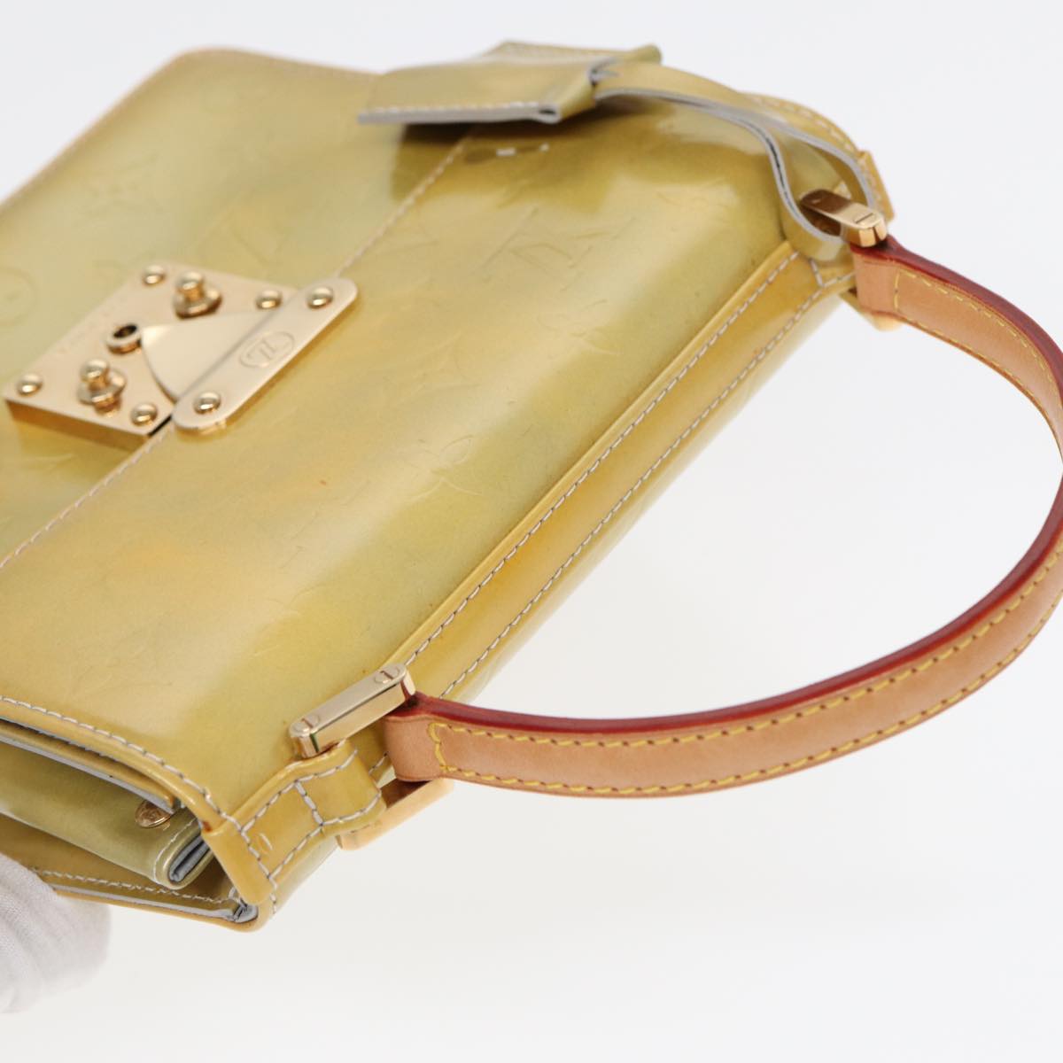 Louis Vuitton Spring Street Yellow Patent Leather Handbag