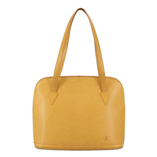Louis Vuitton Lussac Yellow Leather Shoulder Bag