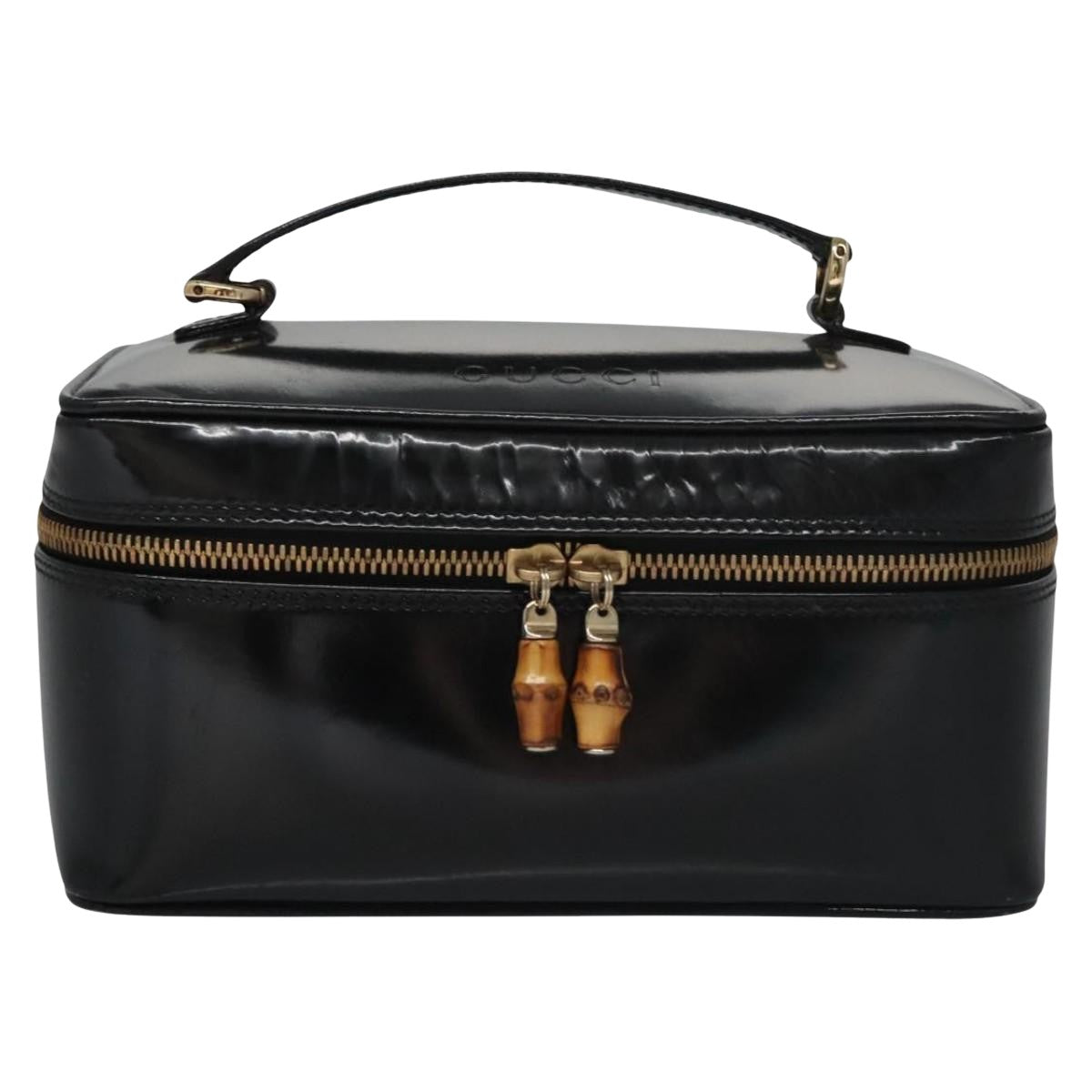 Gucci Black Patent Leather Handbag ()