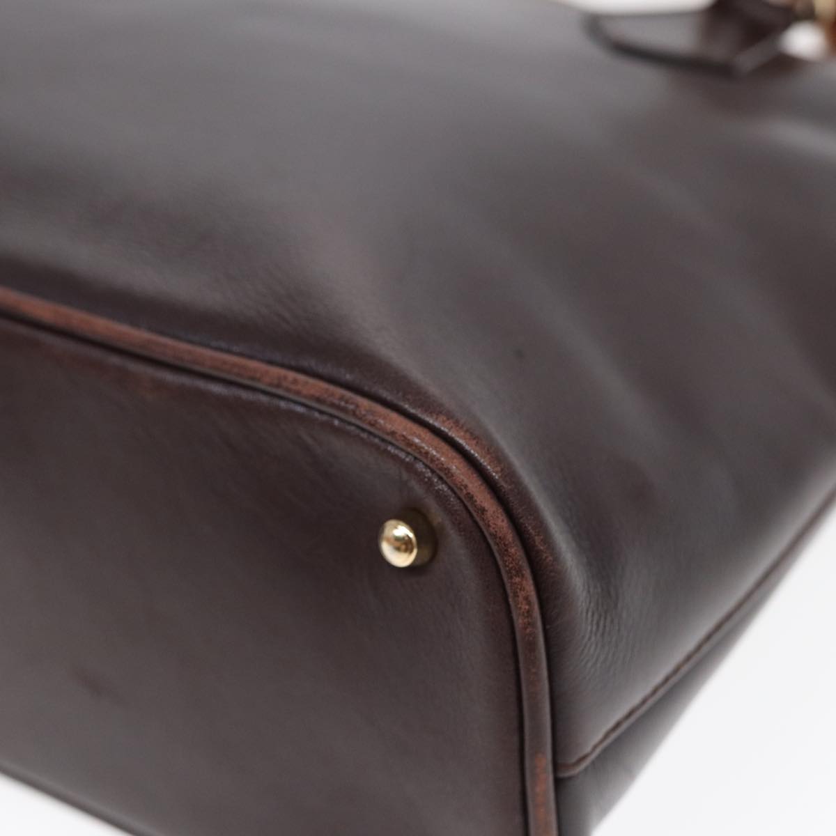 Gucci Bamboo Brown Leather Handbag