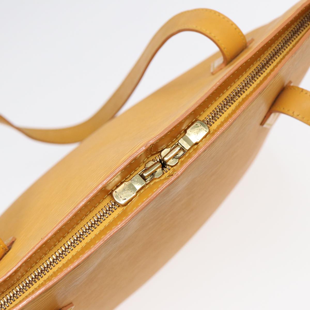Louis Vuitton Lussac Yellow Leather Shoulder Bag