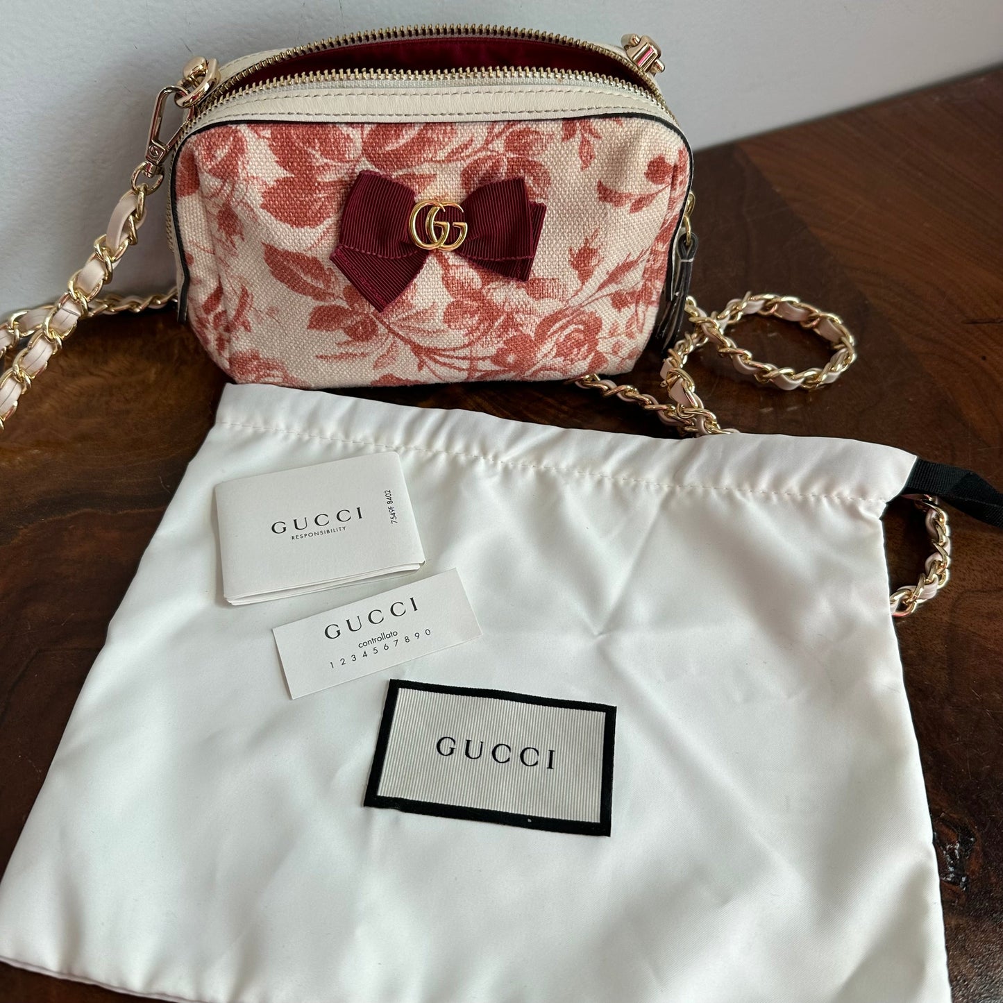 The Junco Crossbody - Gucci GG Floral Bow Bag