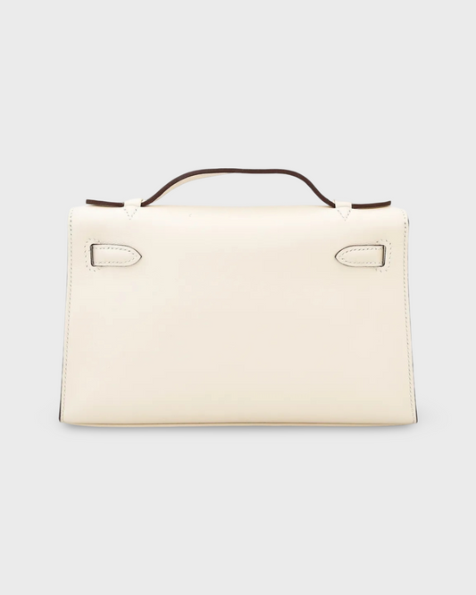 Hermes Kelly Pochette Nata Swift Gold hardware