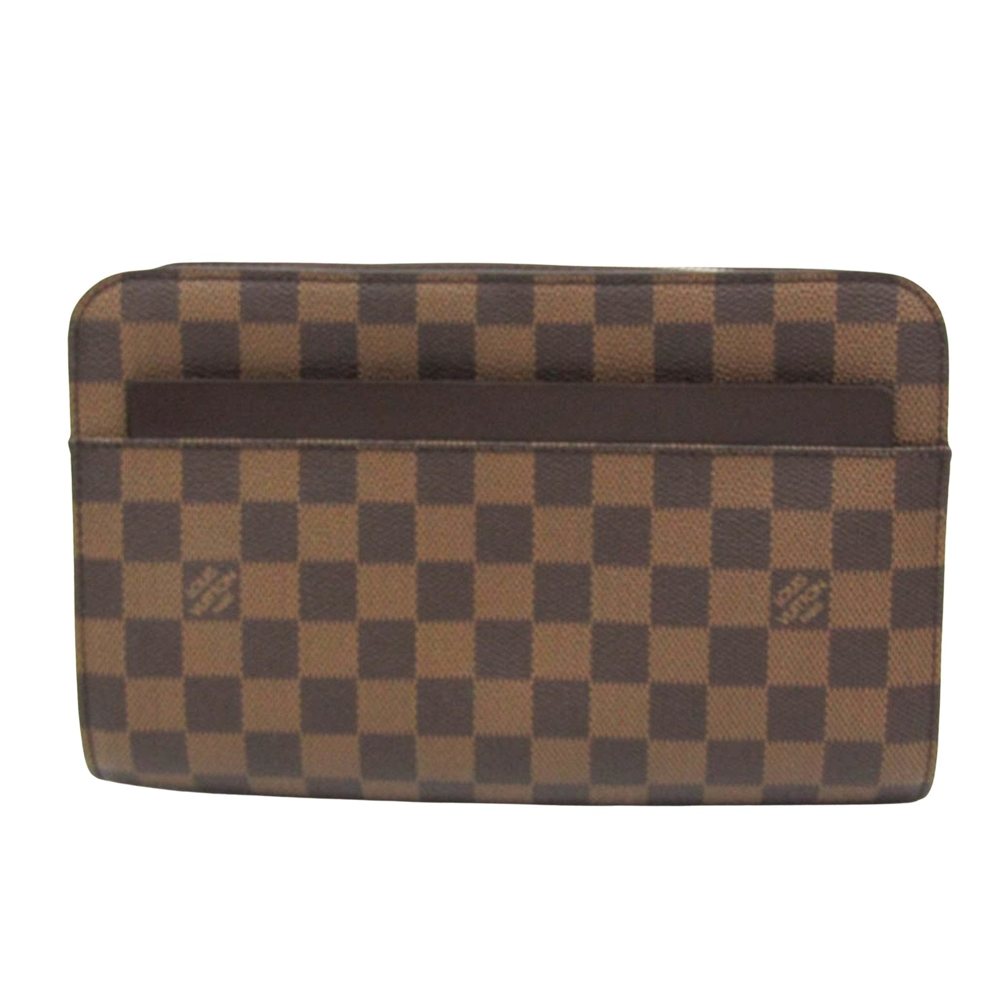 Louis Vuitton Saint Louis Brown Canvas Clutch Bag ()