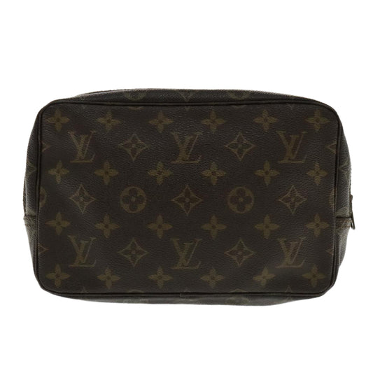 Louis Vuitton Trousse De Toilette Brown Leather Clutch Bag