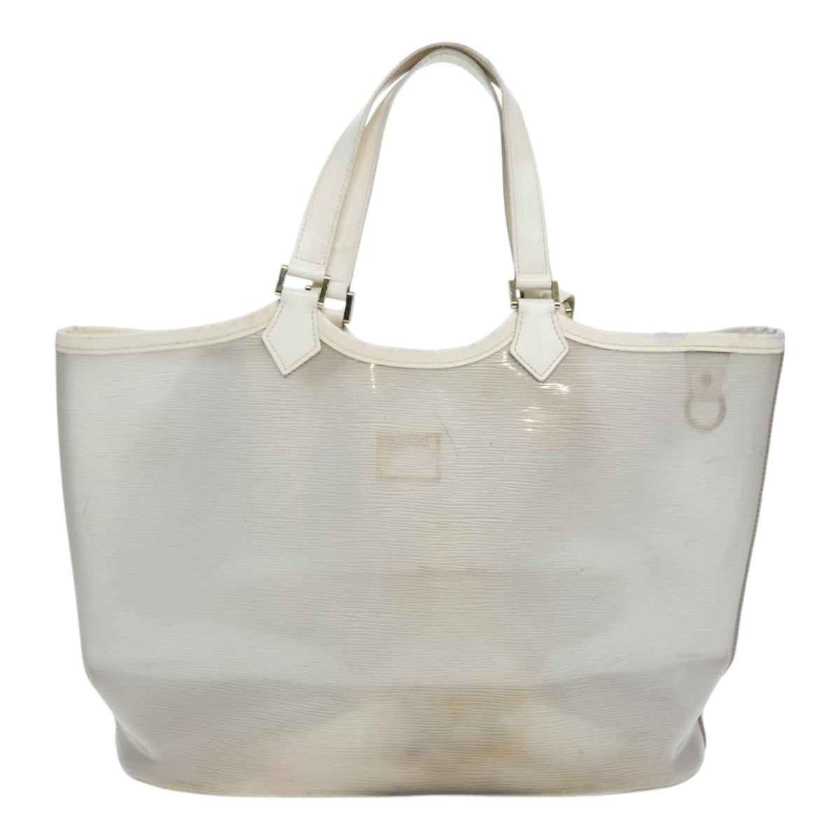 Louis Vuitton Lagoon Bay White Vinyl Tote Bag