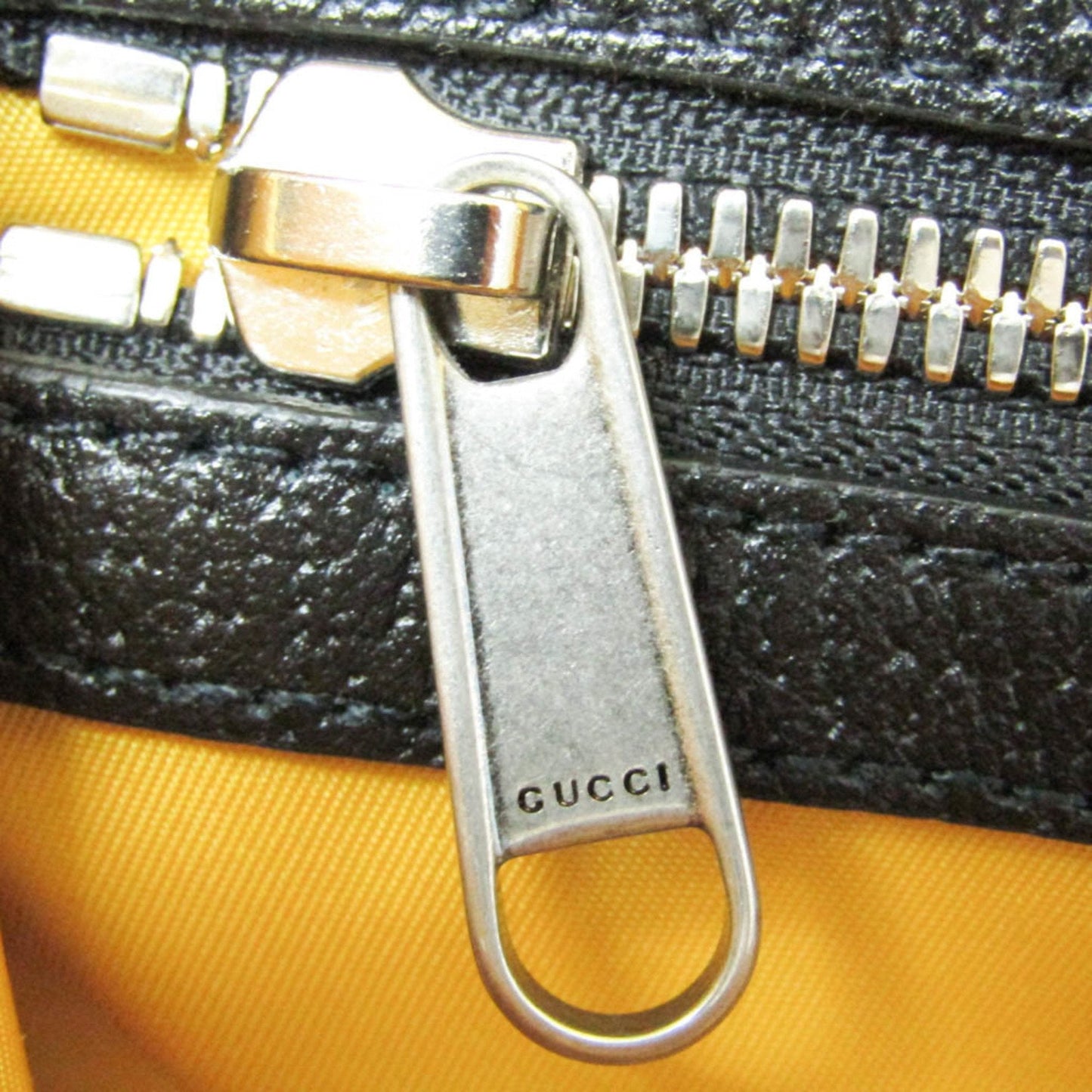 Gucci Off The Grid Yellow Canvas Backpack Bag