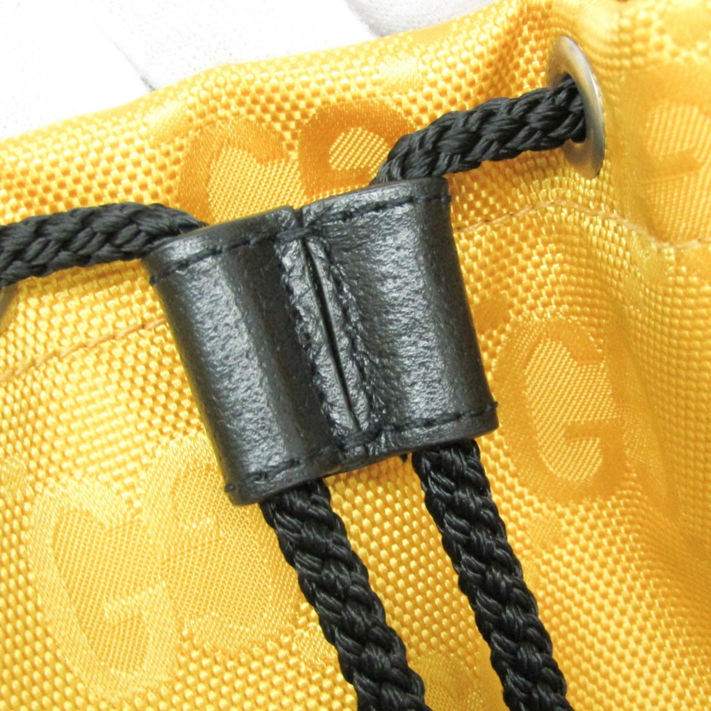 Gucci Off The Grid Yellow Canvas Backpack Bag