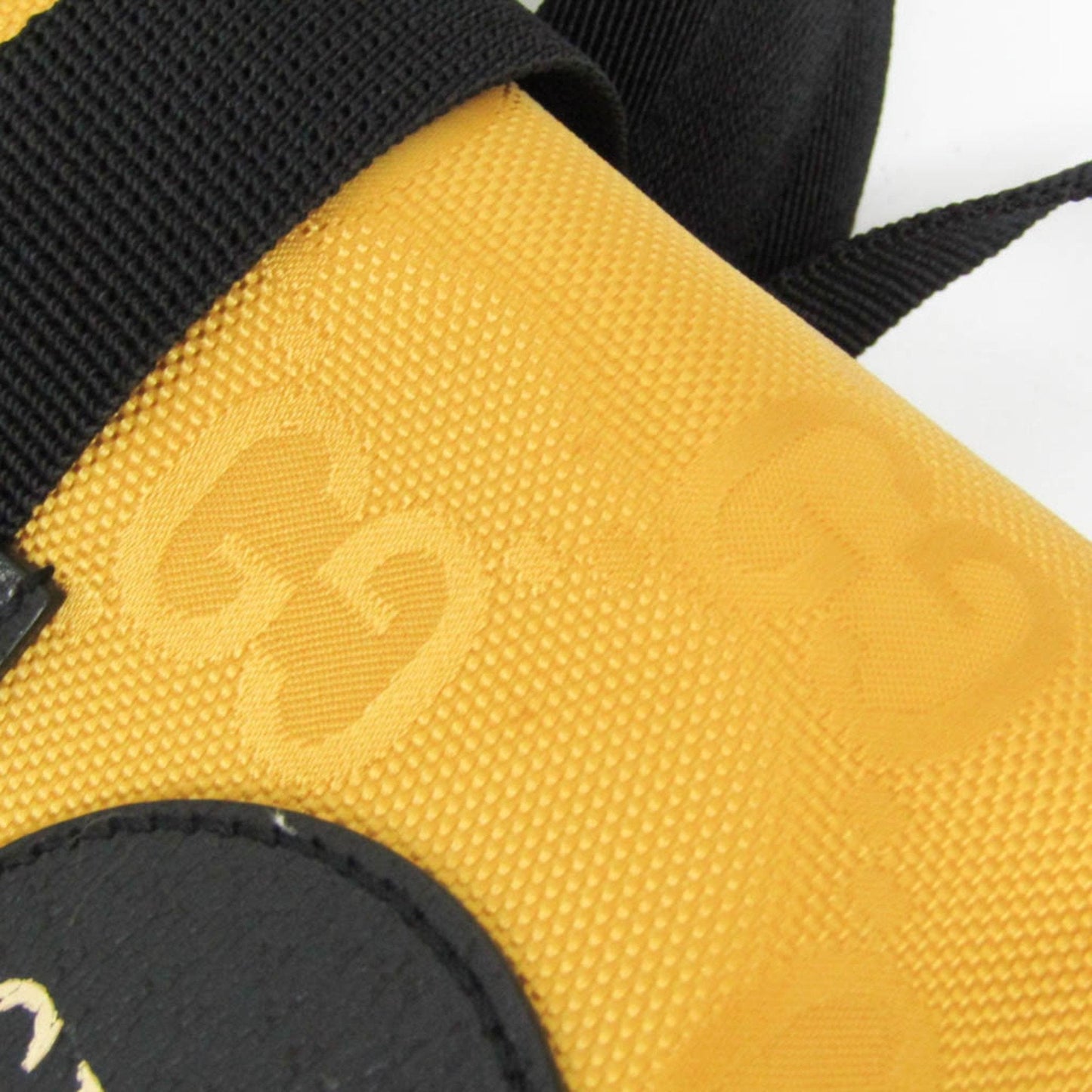 Gucci Off The Grid Yellow Canvas Backpack Bag