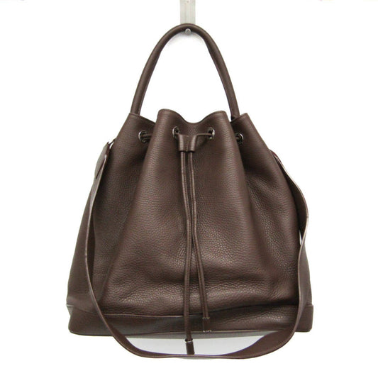 Louis Vuitton Noé Brown Leather Shoulder Bag ()