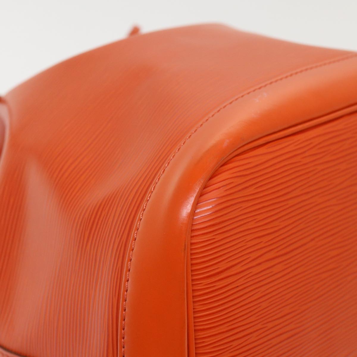 Louis Vuitton Petit Noé Orange Leather Shoulder Bag