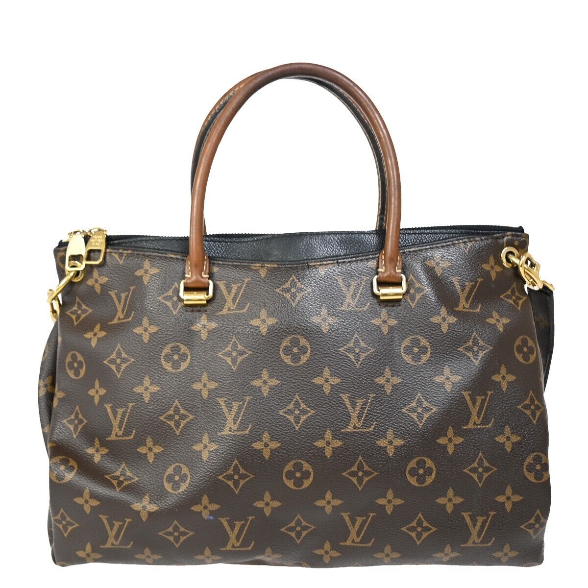 Louis Vuitton Pallas Brown Canvas Handbag