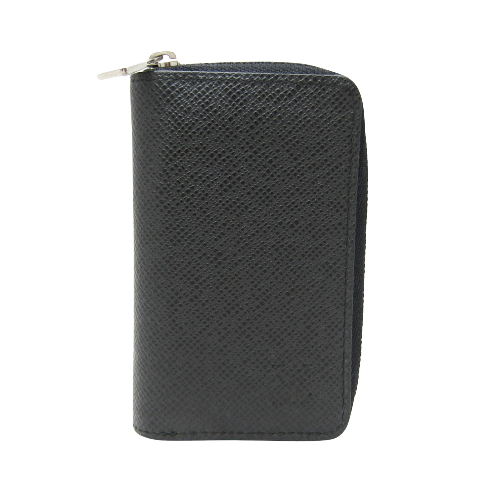 Louis Vuitton Zippy Coin Purse Black Leather Wallet  ()