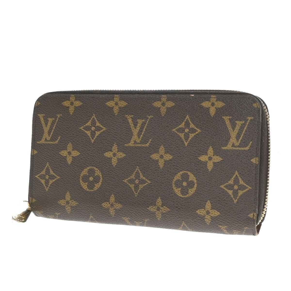 Louis Vuitton Portefeuille Zippy Brown Leather Wallet  ()