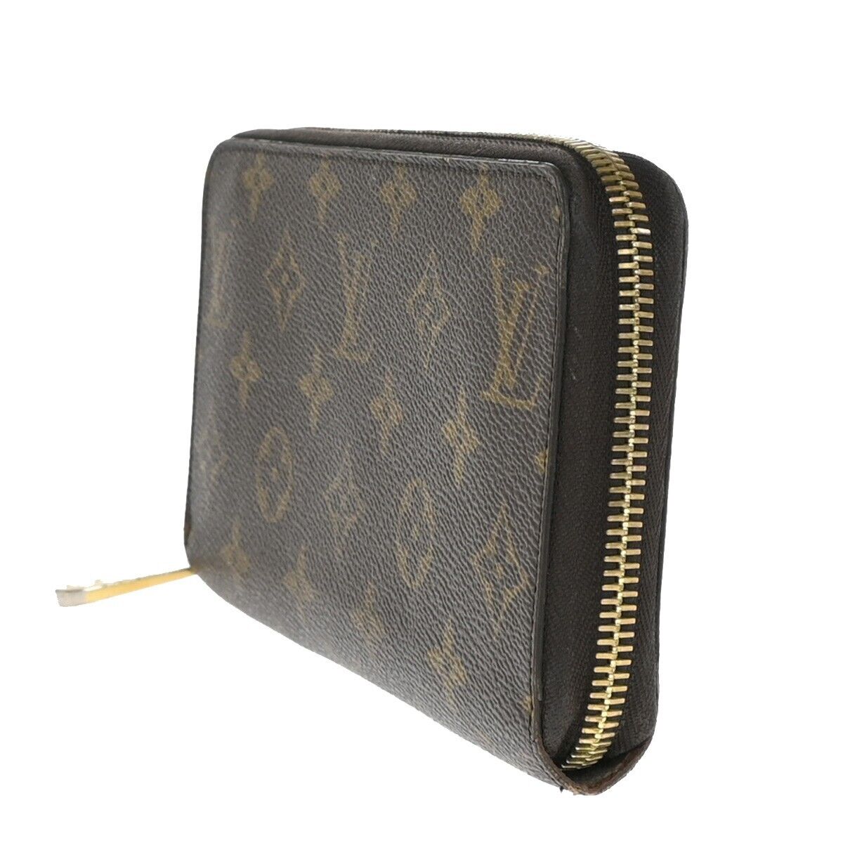Louis Vuitton Portefeuille Zippy Brown Leather Wallet