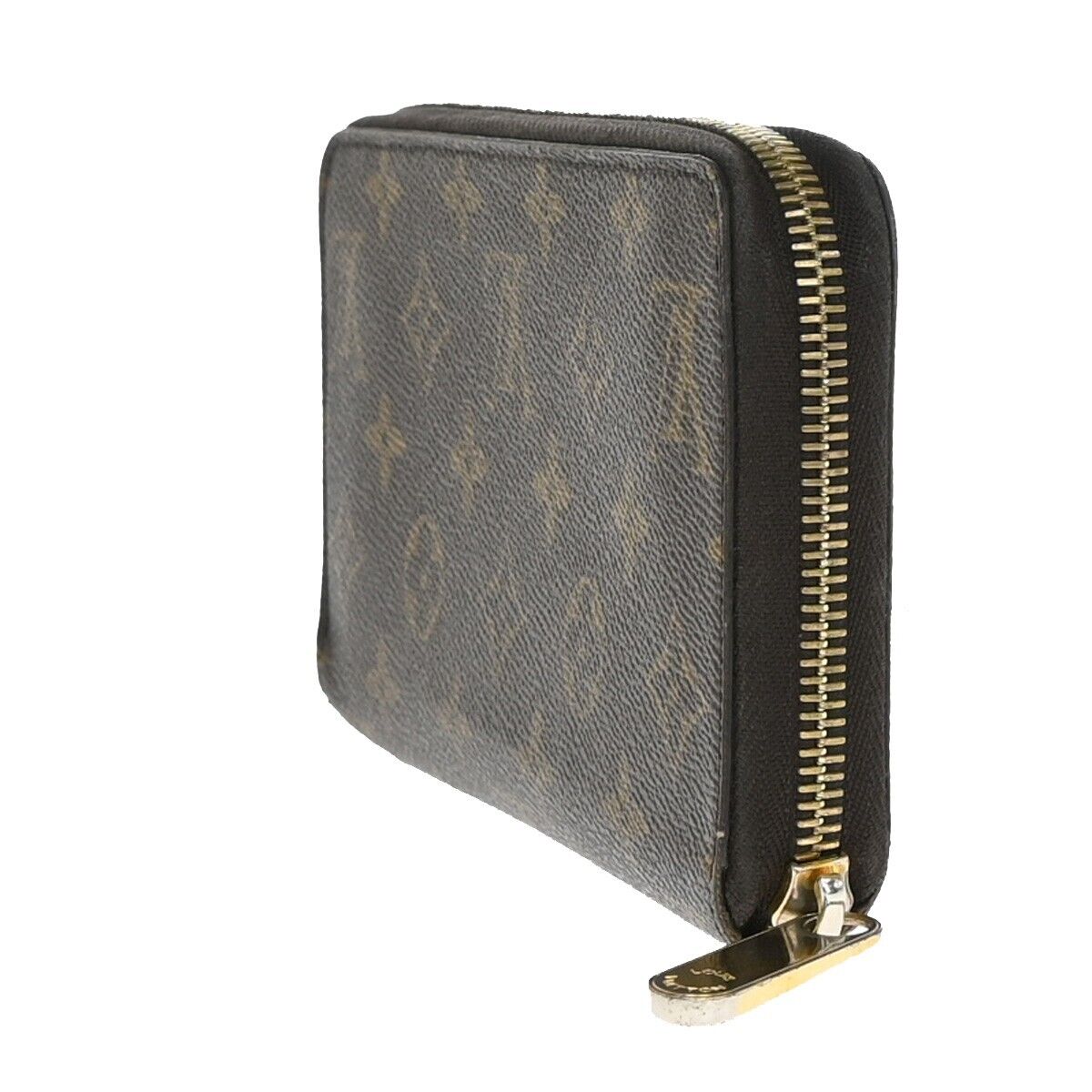 Louis Vuitton Portefeuille Zippy Brown Leather Wallet