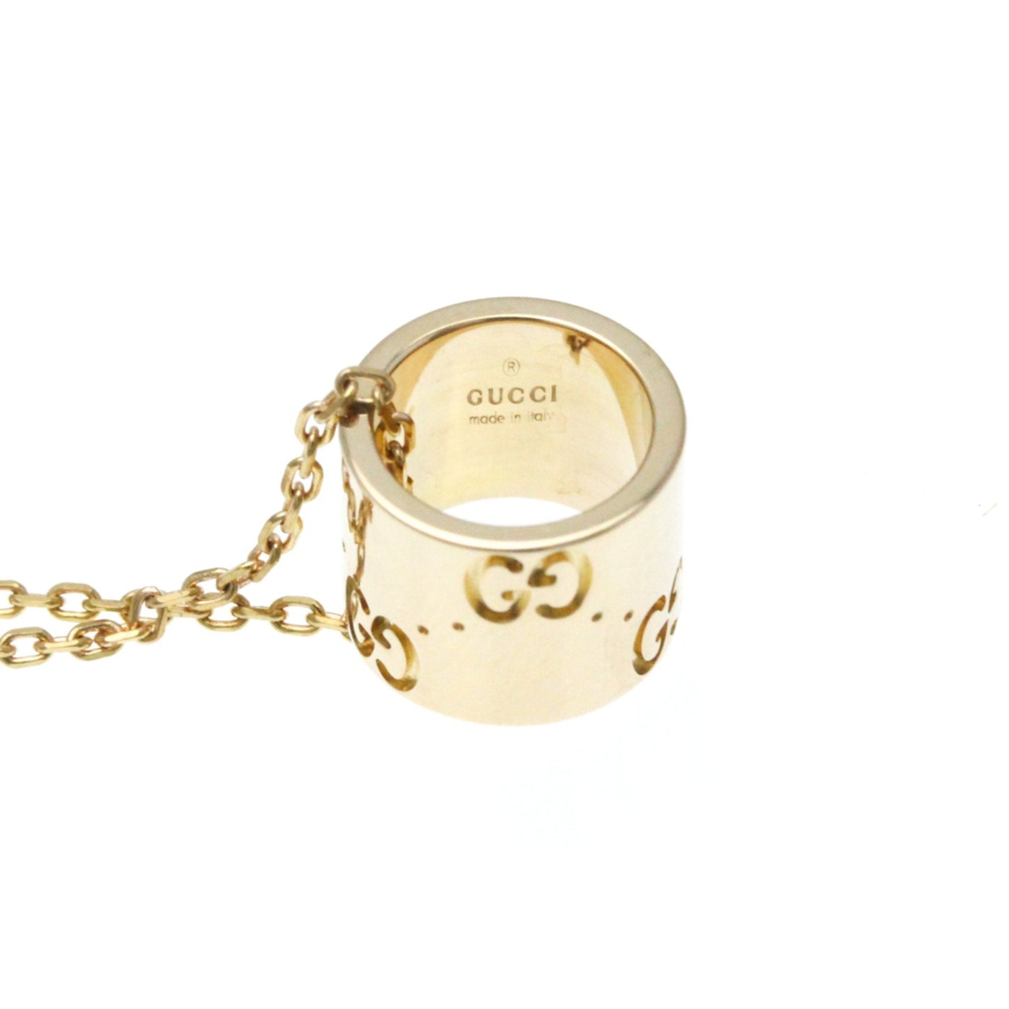 Gucci Icon Gold Rose Gold Necklace Jewelry
