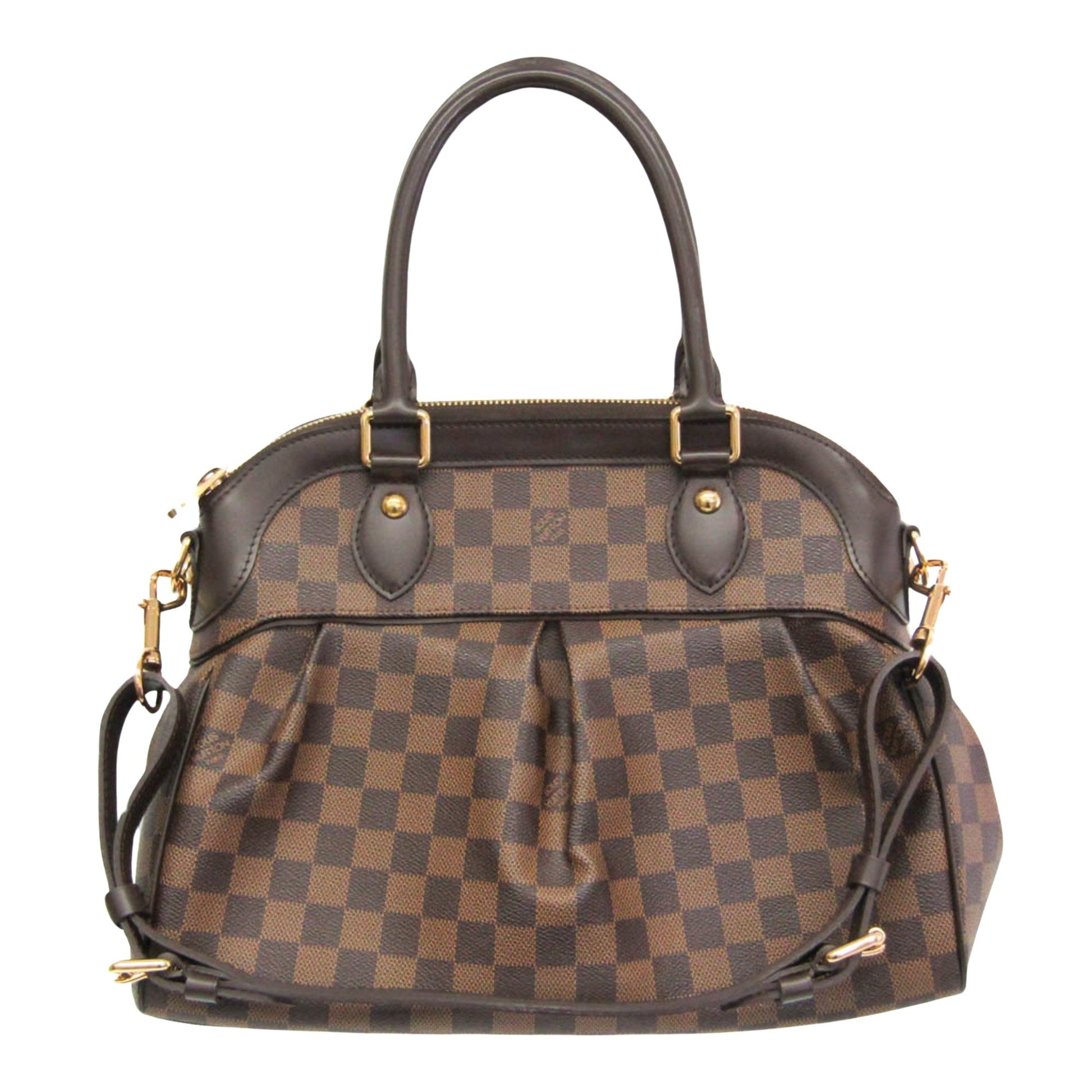 Louis Vuitton Trevi Brown Canvas Handbag ()