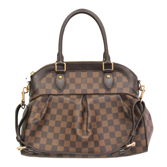 Louis Vuitton Trevi Brown Canvas Handbag ()