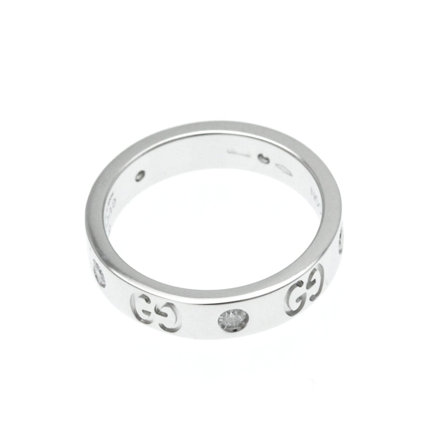 Gucci Icon Silver White Gold Ring Jewelry