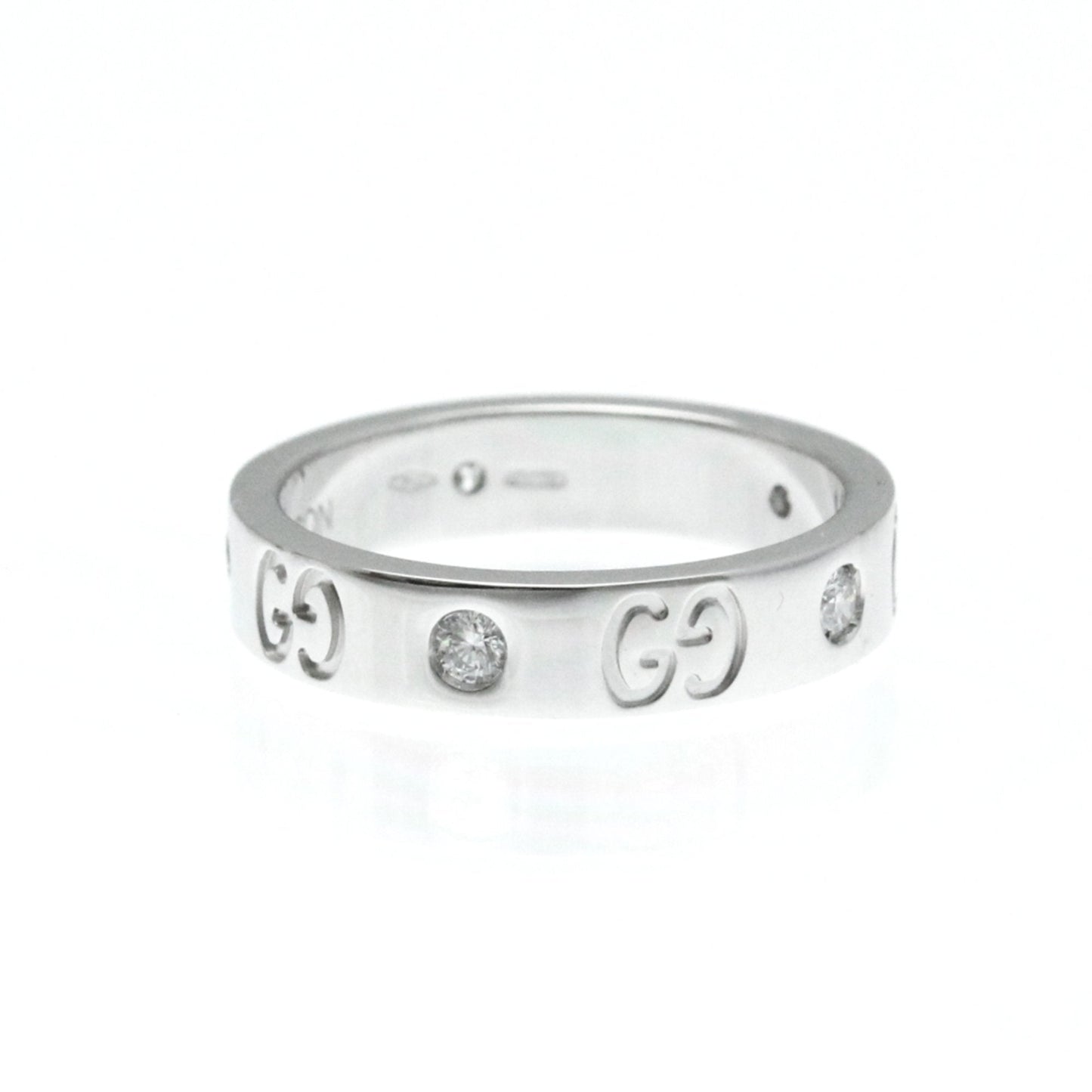 Gucci Icon Silver White Gold Ring Jewelry