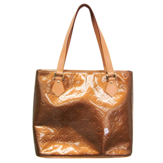 Louis Vuitton Houston Copper Patent Leather Handbag ()